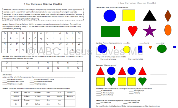 Objective Pre and Post Checklist