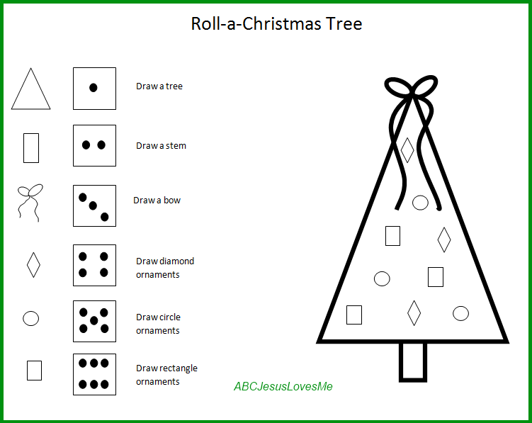 Roll-a-Christmas Tree Game