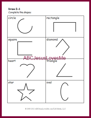 Visual Perception Worksheet