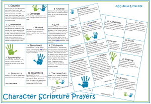 Character Scripture Prayers
