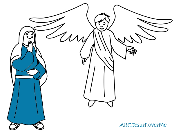 Mary and the Angel Worksheet