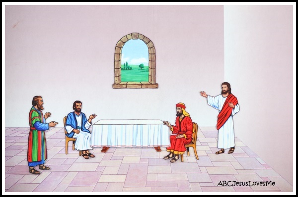 Jesus Appears to His Disciples Flannelgraph Bible Story