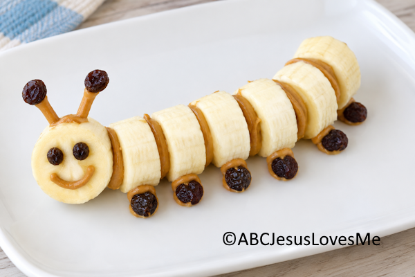 Banana Caterpillar Snack