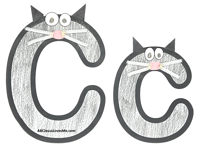 Letter C Cat Poster