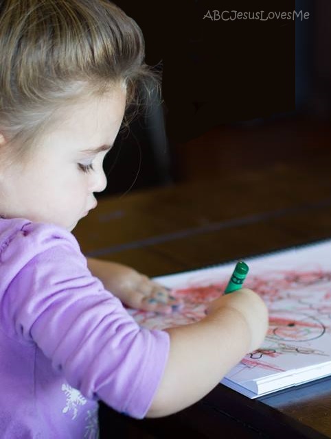 Child coloring.