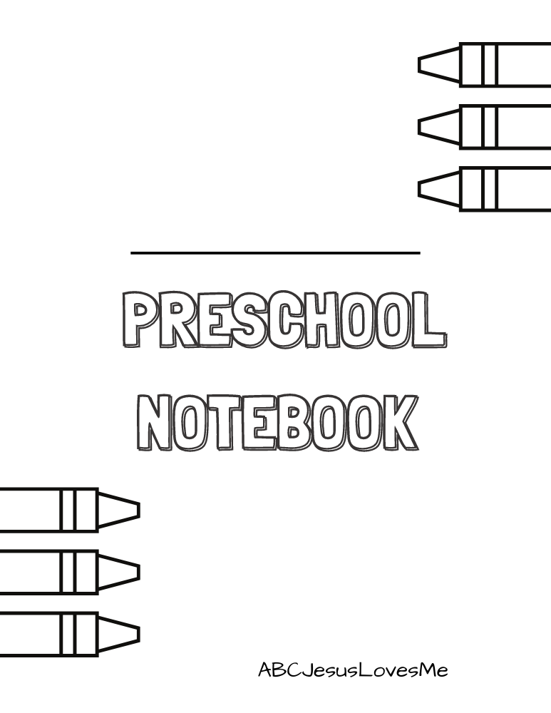 Preschool Notebook Cover Sheets