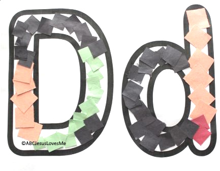Letter D Diamonds Poster