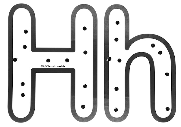 Holes in the Letter H Poster