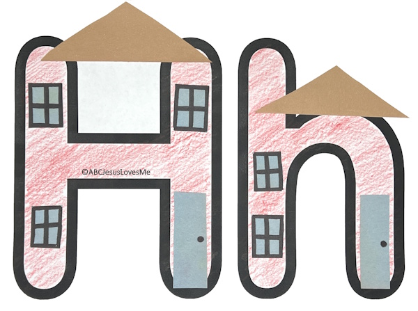 Houses on the Letter H Poster
