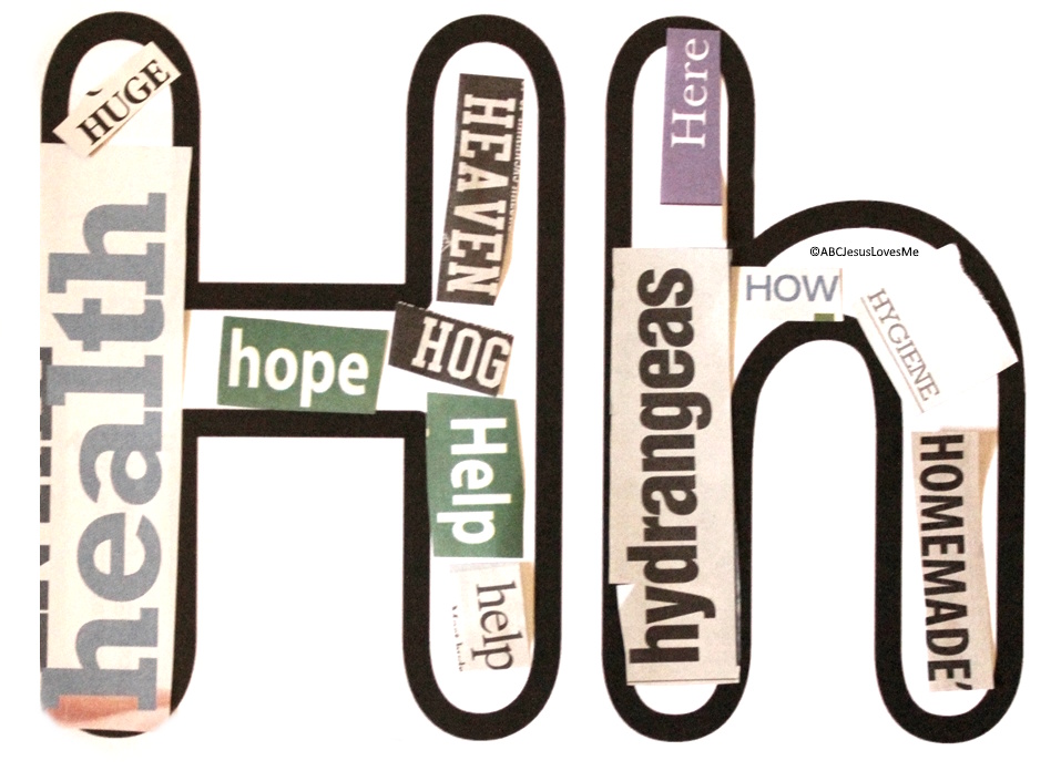 H Words on the Letter H Poster