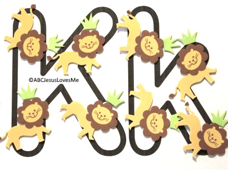 King of the Jungle Letter K Poster