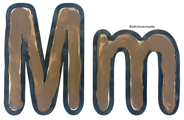 Letter m Poster - Mud