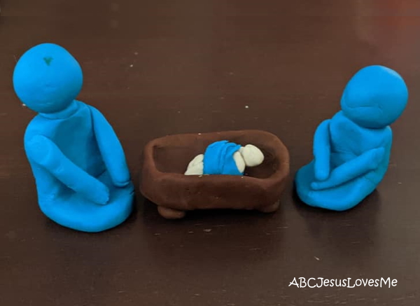 Play Dough Manger Scene