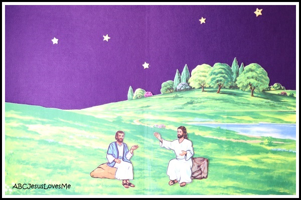 Jesus and Nicodemus Flannlegraph