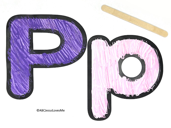 Letter P Poster Paint
