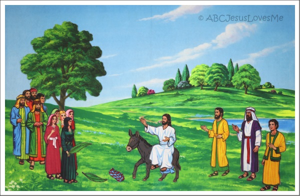 Palm Sunday Flannelgraph Bible Story