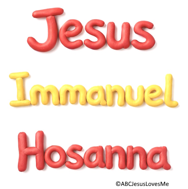 Jesus Play Dough Writing