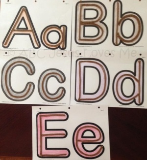 Poster Tactile Letters