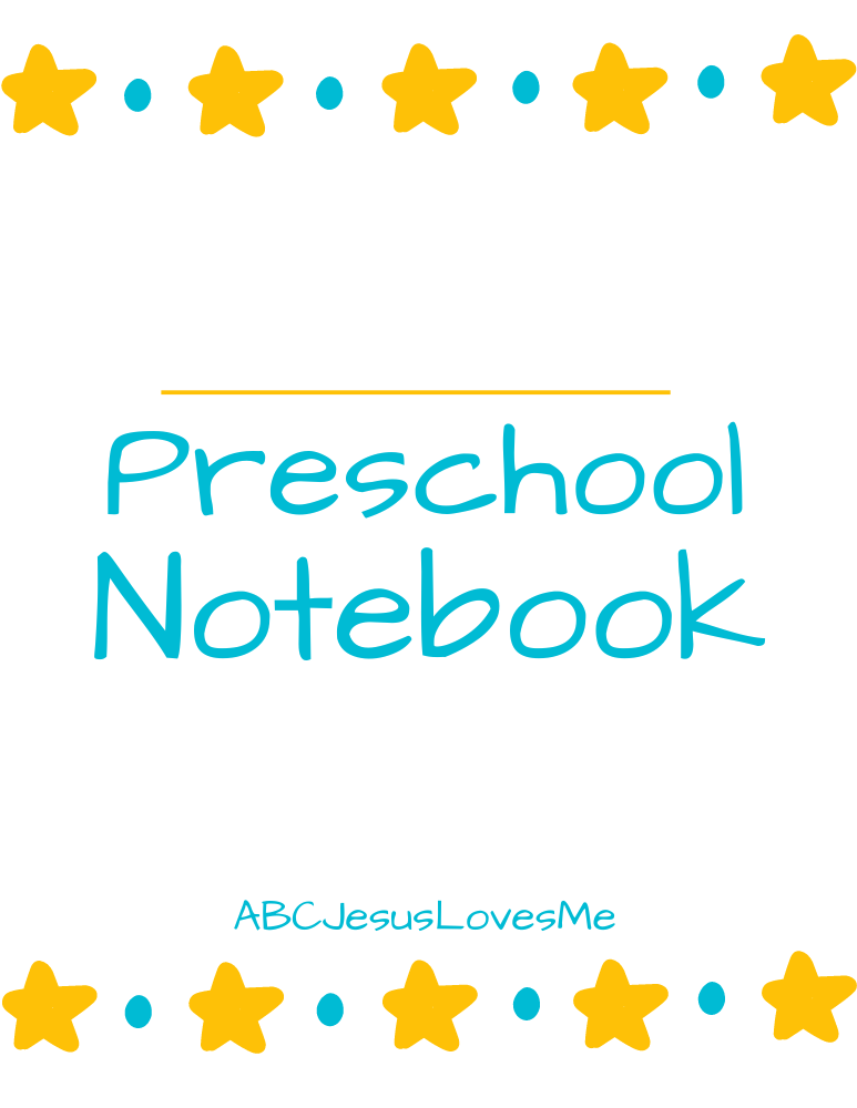 Preschool Notebook Cover Sheets