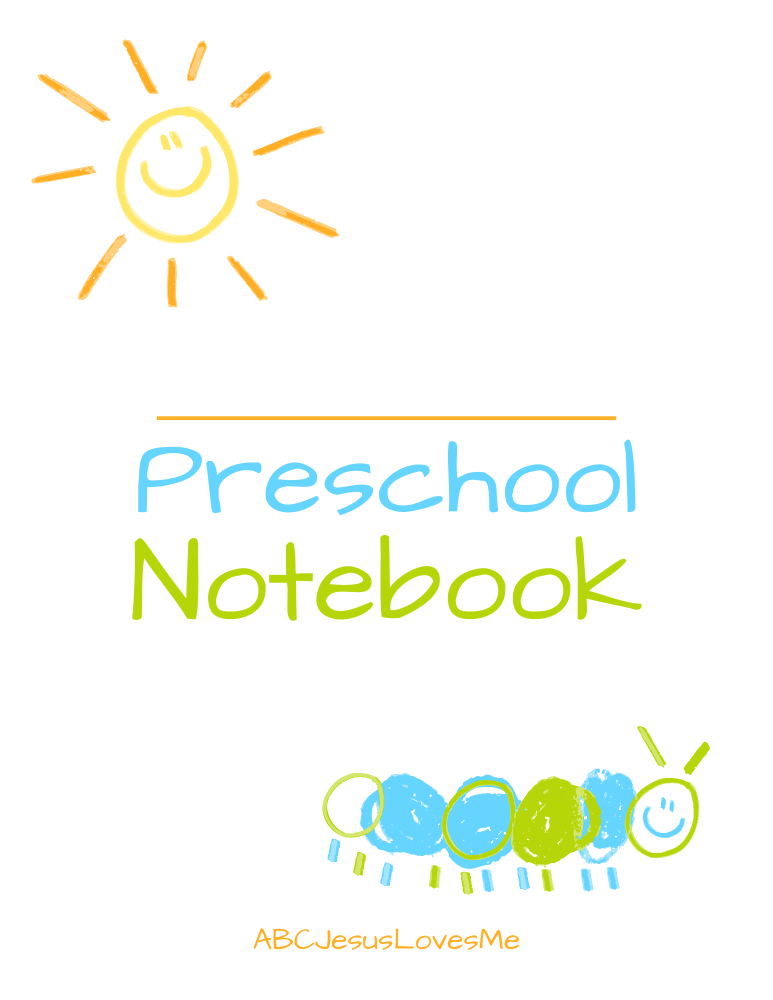 Preschool Notebook Cover Sheets