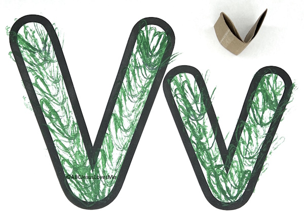 V Prints on the Letter V Poster