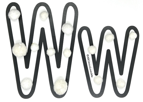 White on the Letter W Poster