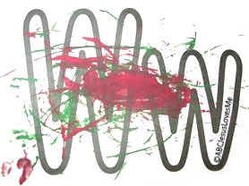 Wiggle on the Letter W Poster