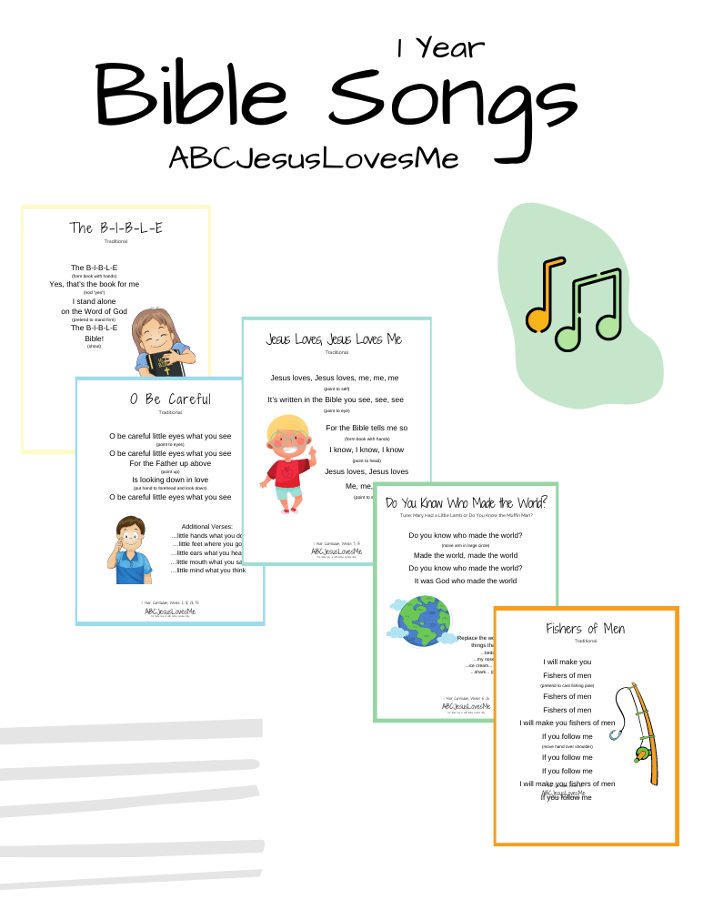 1 Year Bible Song Cards