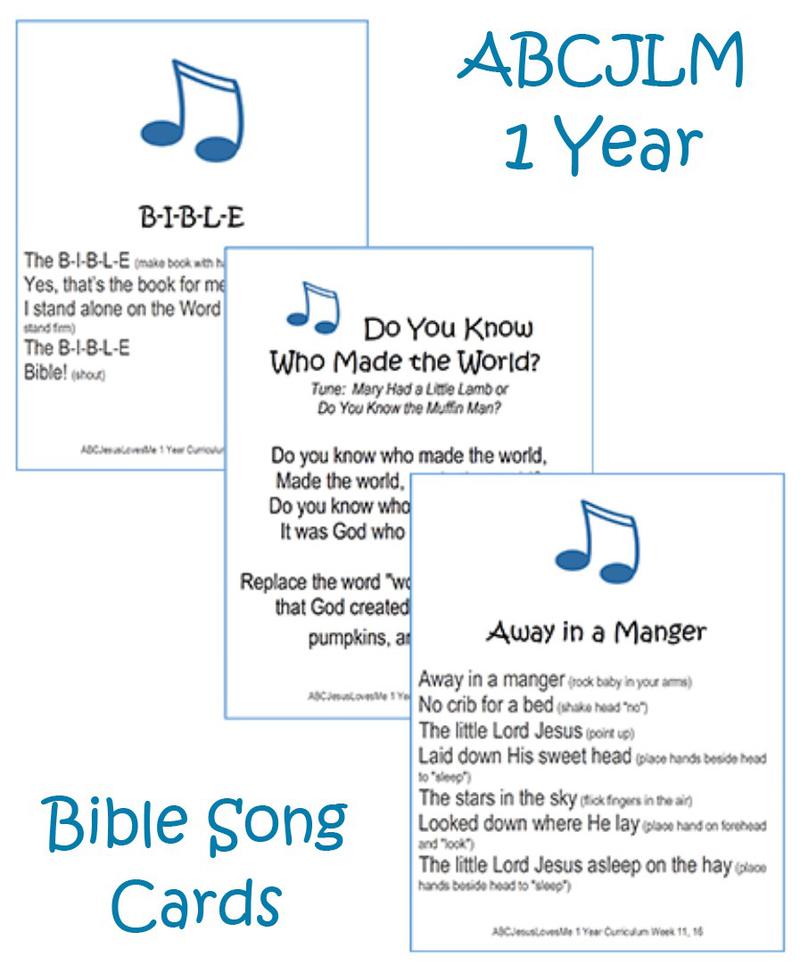 1 Year Bible Song Cards