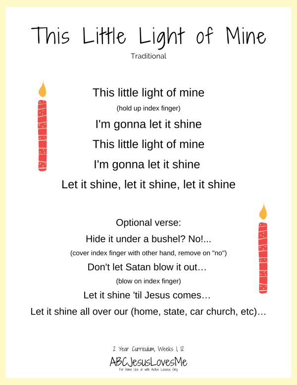 This Little Light of Mine Bible Song