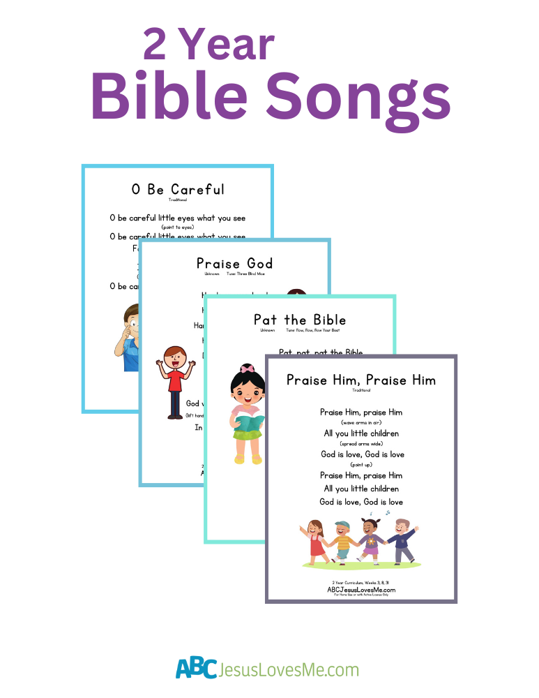 2 Year Bible Songs Packet
