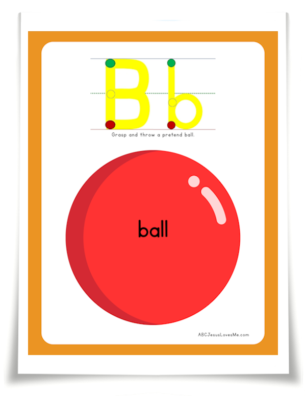 ABC Letter Poster Bb