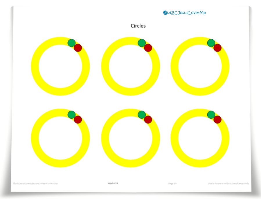 Preschool Drawing Circles