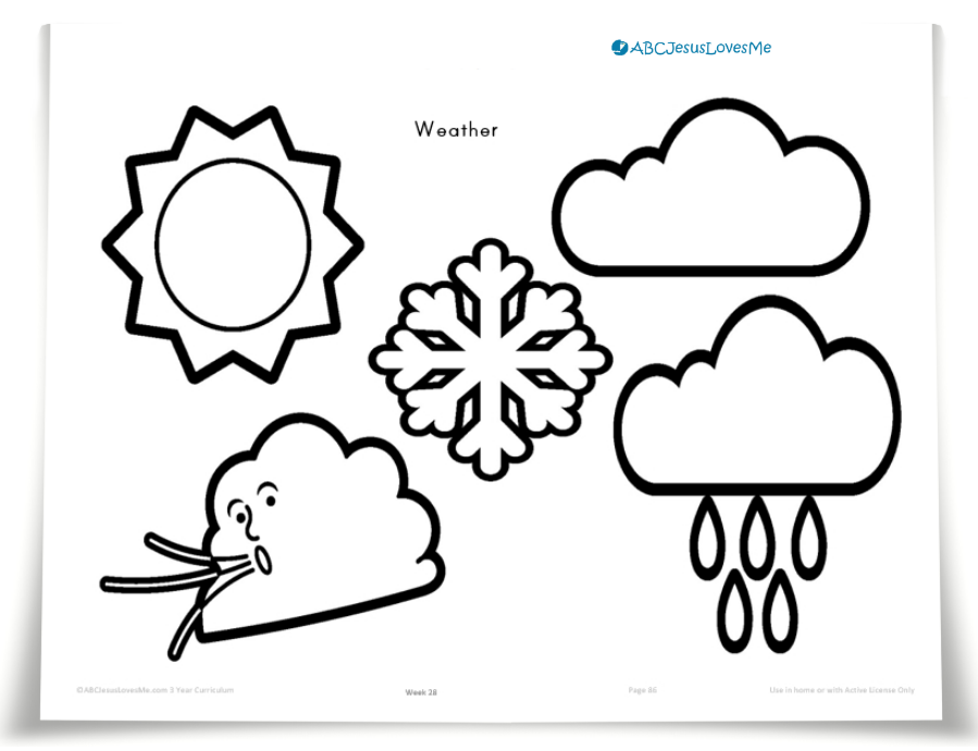 Preschool Weather Worksheet