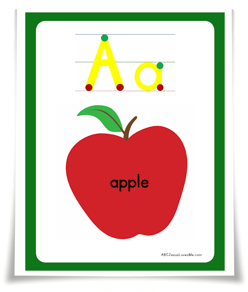 ABC Letter Poster Aa