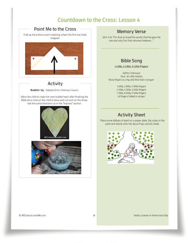 Easter Activity Workbook Example
