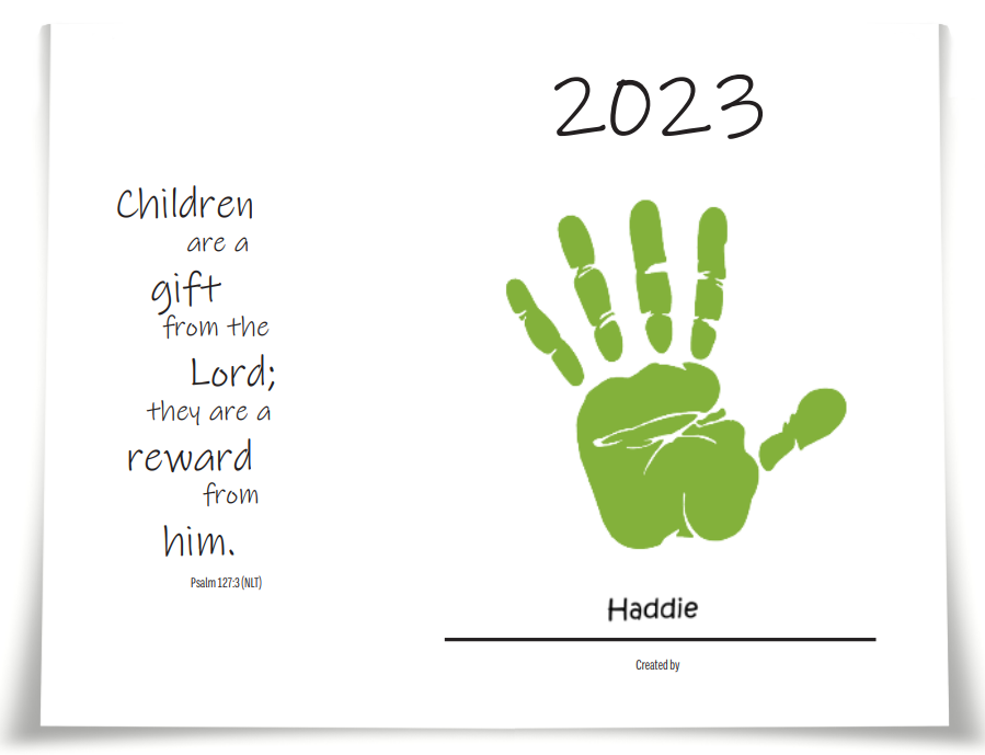 Hand & Footprint Calendar