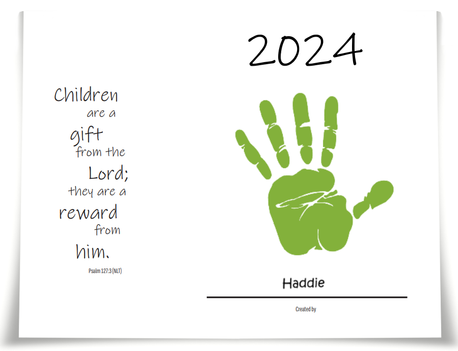 Hand & Footprint Calendar