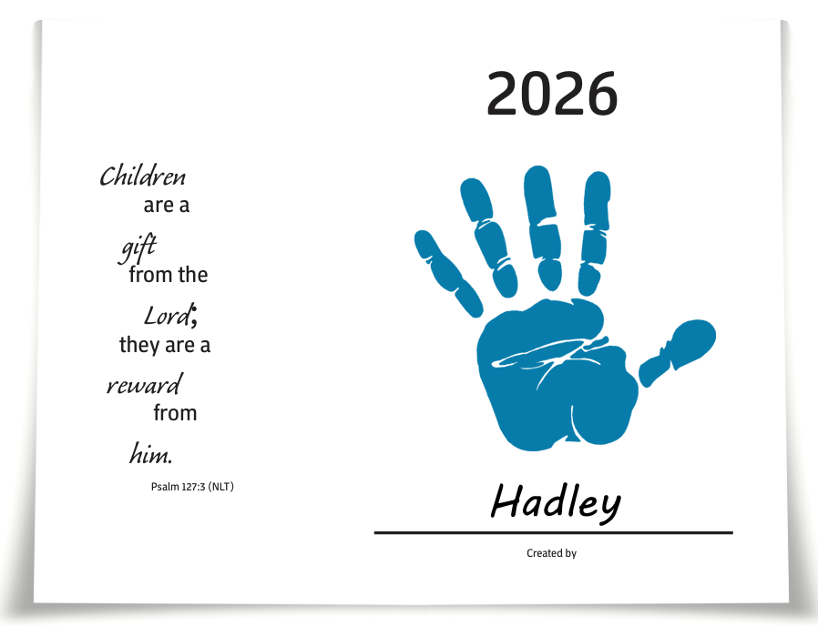 Hand and Footprint Calendar