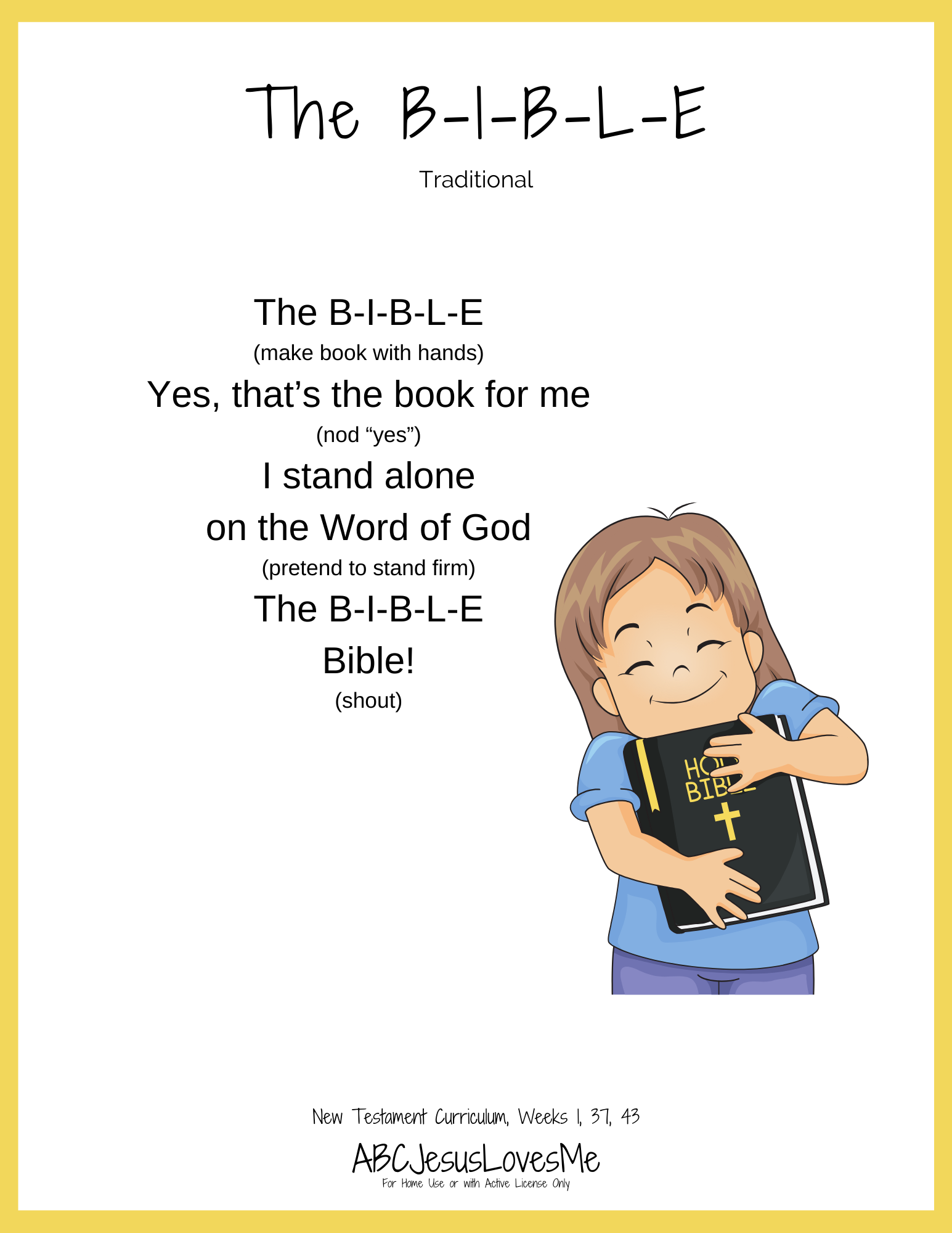 The B-I-B-L-E Bible Song