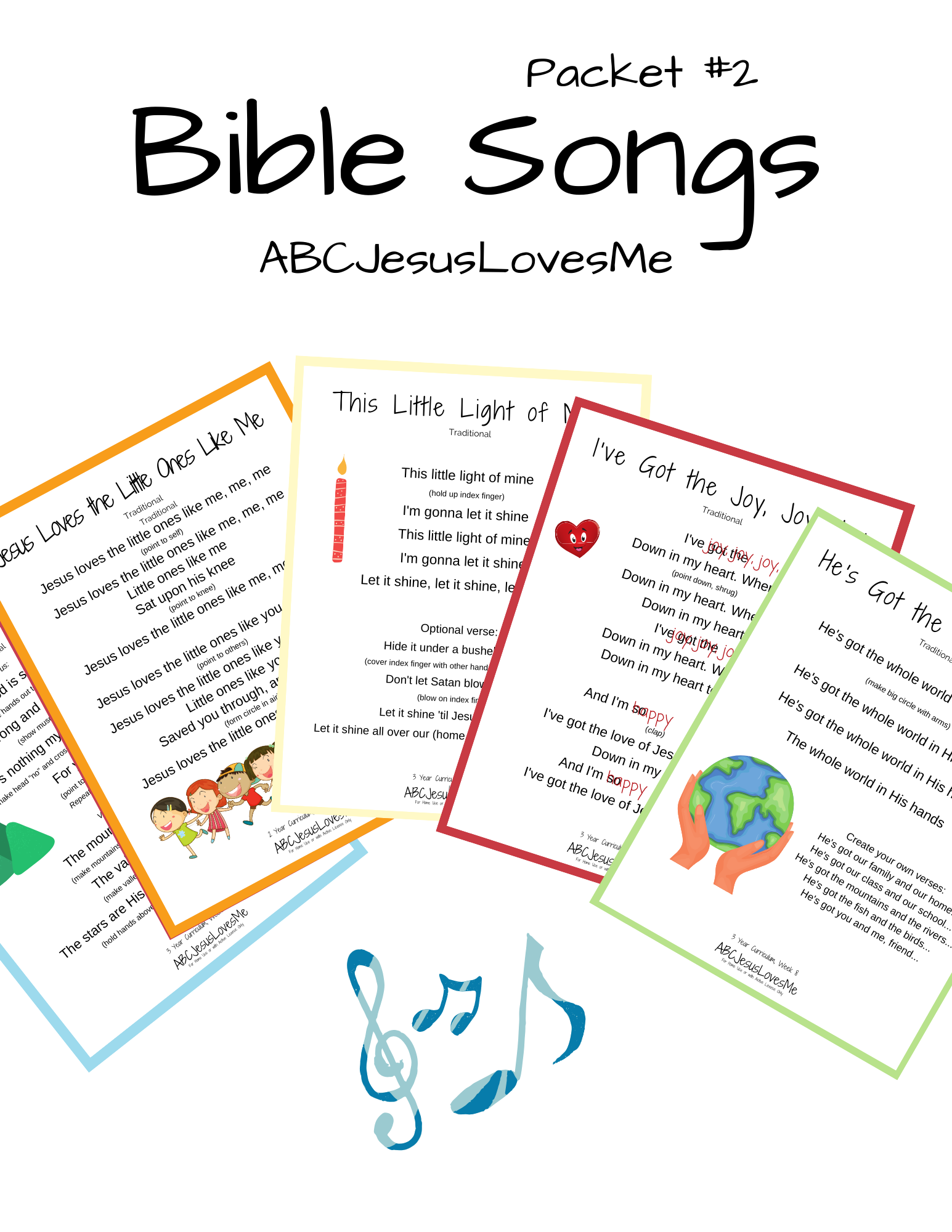 Bible Song Packet #2