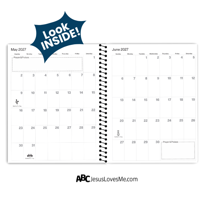 Be Intentional Small Planner Monthly Layout